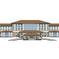 New Chinese-style Office Building Multi-storey Office Building 3d model