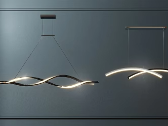 Modern chandelier 3d model
