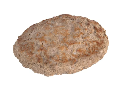 Juicy Grilled Meat Patty With Crispy Brown Surface And Round Shape 3d model