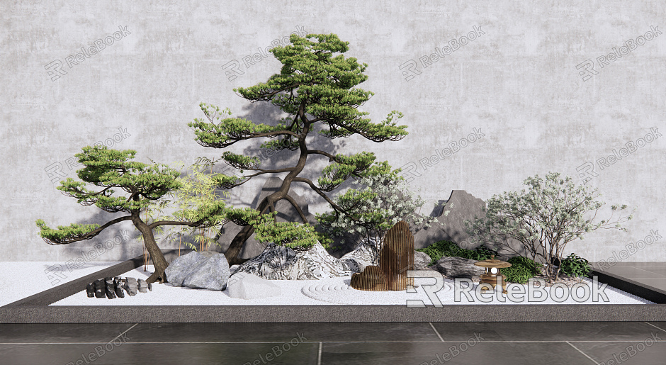 New Chinese landscape sketch pine landscape sketch model