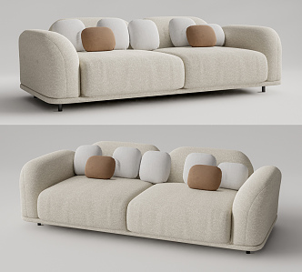 Modern Moooi double sofa 3d model