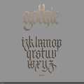 Gothic Wooden Letter Wall Hanging Decorative Art Design For Home