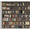 Modern Bookshelf Solid Wood Bookshelf 3d model