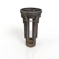 Industrial Metal Equipment Component Featuring Cylindrical Hollow Structure And Textured Surface