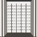 Modern Wine Cabinet With Neatly Arranged Wine Bottles And Stylish Storage Design