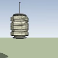 New Chinese chandelier lamp assembly 3d model