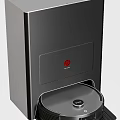 Modern Gray Daily Electrical Appliance With Red Logo For Kitchen Waste Disposal