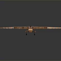 Ancient Wooden Weapon Featuring Wheeled Structure Traditional Bowstring and Historical Warfare Design
