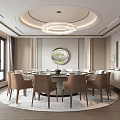 Restaurant Room Box Room Dining Table and Chair Wine Cabinet Decorative Cabinet 3d model