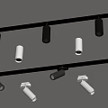 Modern Track Spotlights In Black And White For Ceiling Lighting Design