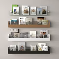 Modern Bookshelf 3d model