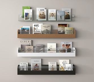 Modern Bookshelf 3d model