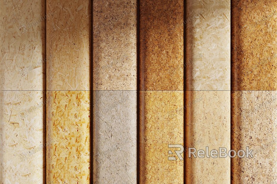 Wood veneer pine board solid wood particle board particle board cork plywood model