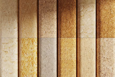Wood veneer pine board solid wood particle board particle board cork plywood 3d model