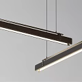 Modern Long Metal Pendant Lights With Sleek Design And LED Illumination For Home Decor