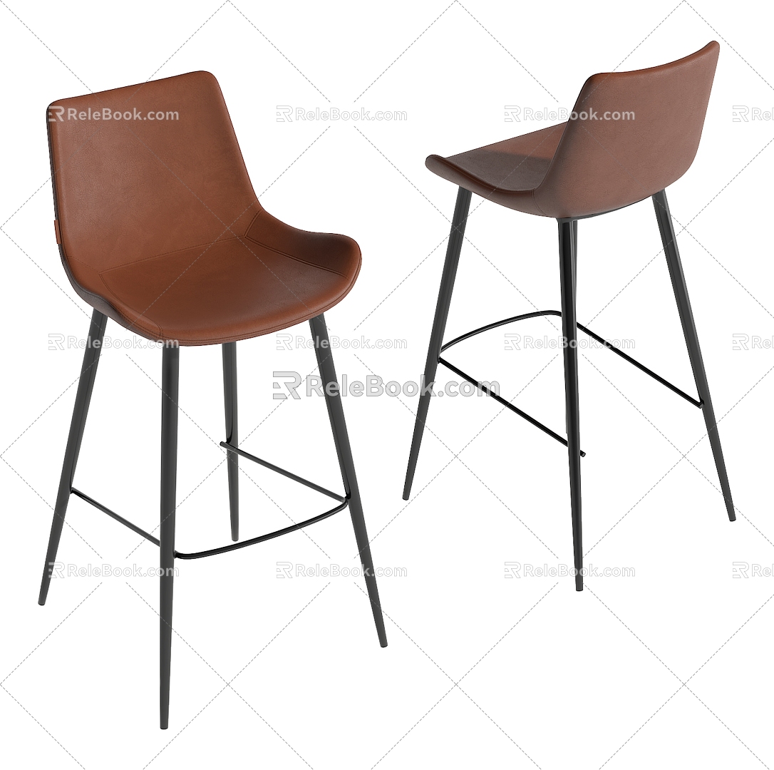 Modern Bar Chair 3d model