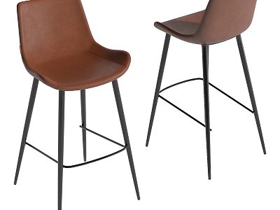 Modern Bar Chair 3d model