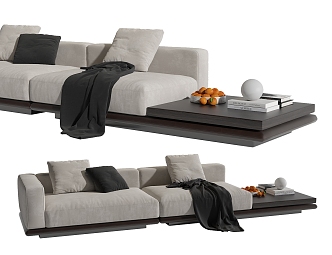 Double sofa 3d model