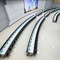 Large modern monitoring room 3d model