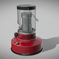 Classic Red Household Heater With Metal Mesh Cover And Stable Base For Home Use