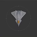 Modern Gray Stealth Fighter Jet Featuring Streamlined Body Sharp Nose Transparent Canopy And Triangular Wings