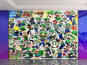background wall 3d model