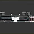 Detailed Modern Stadium Architectural Design With Seating Area And Surrounding Facilities