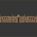 Wooden Building Blocks Intricate Architectural Model With Detailed Structures And Arches