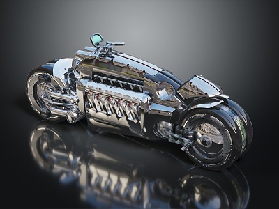 Modern Motorcycle Jet Motorcycle Sci-Fi Motorcycle Concept Motorcycle 3d model