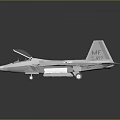 Modern Stealth Fighter Jet With Sleek Gray Fuselage And Aerodynamic Military Design