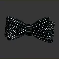 Stylish Dark Green Bow Tie With White Polka Dots For Fashionable Outfits