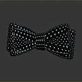 Bow tie decorations bow tie green bow tie jewelry female supplies realistic 3d model