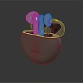 Modern Headset Bluetooth Headset 3d model