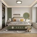 Modern Children's Room Bedroom 3d model