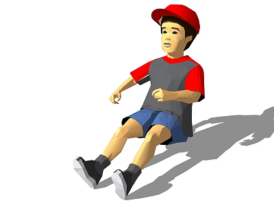 SU model character model residential area design landscape character model design SU character character background 3d model