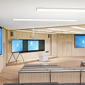Modern classroom five-sided classroom 3d model
