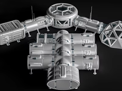 Modern Space Station Homestay Space Homestay Space Theme Homestay Space Capsule 3d model