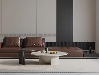Modern three-seat sofa 3d model