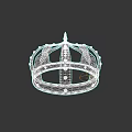 Elegant Golden Crown Hat Featuring Pointed Top And Decorative Rivets Details