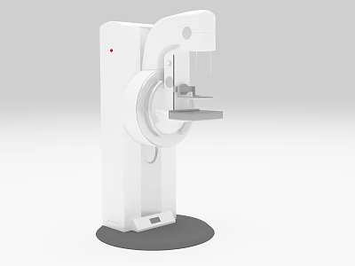 White Professional Medical Diagnostic Imaging Device With Advanced Rotating Structure And Stable Base 3d model