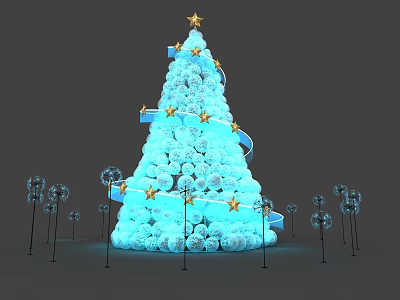 Modern Christmas Tree 3d model