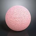 Pink Spherical Food With Rough Surface Texture And Delicious Appearance 3d model