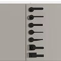 Different Styles Of Modern Black Door Handles On Display For Home Use