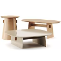 Modern Wooden Coffee Tables With Unique Leg Designs And Natural Wood Finishes