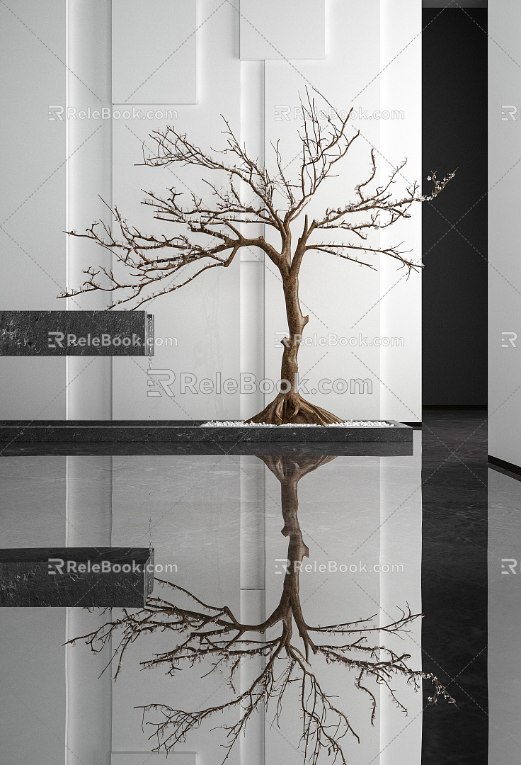 Modern Tree Decorative Tree 3d model