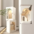 Embedded gypsum corner lamp 3d model