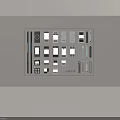 Various Modern Smart Home Control Panels And Switch Interfaces Design Collection 3d model