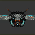 Modern Spaceship Spacecraft 3d model