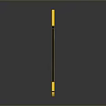 Modern Decorative Furniture Frame With Black Body And Yellow Geometric Accents