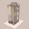 Storage Tank Container Industrial Storage Container 3d model